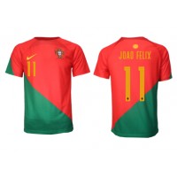 Camiseta Portugal Joao Felix #11 Primera Equipación Mundial 2022 manga corta